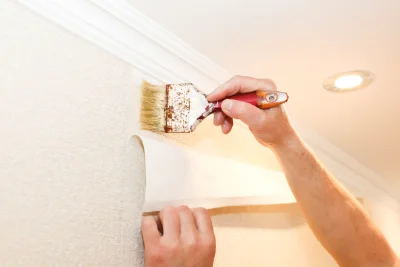 Pose de papier peint à Vaylats — revêtements muraux et toiles de verre